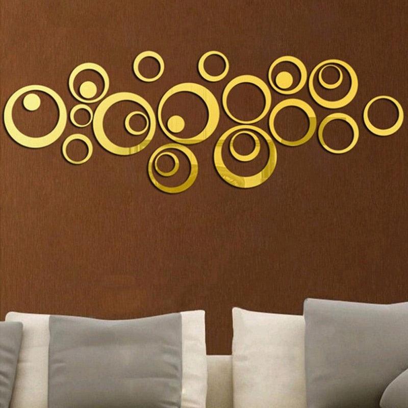 24pcs/lot Acrylic Mirror Surface Wall Stickers For Kids Baby Rooms Home Decor Round Wall Decals DIY Art Mural - Image 11