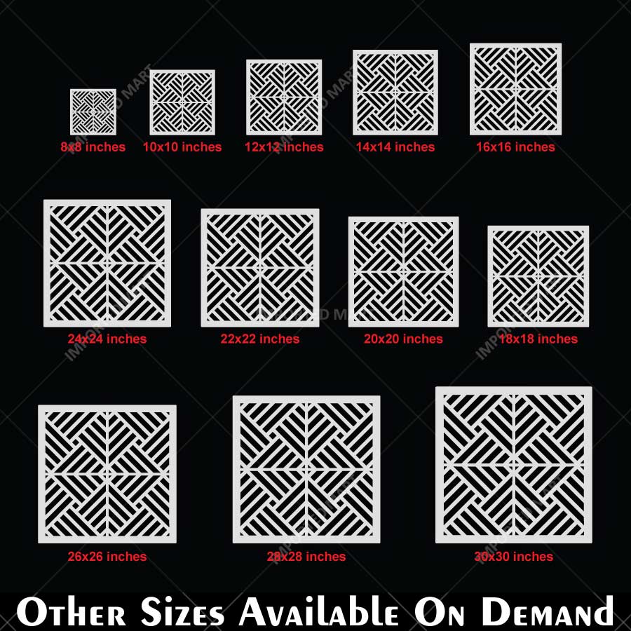 Art Deco Geometric Maze Stencil for Wall, Floor, Wood & Tile Decor β Reusable Linear Pattern β ID# 765 - Image 5