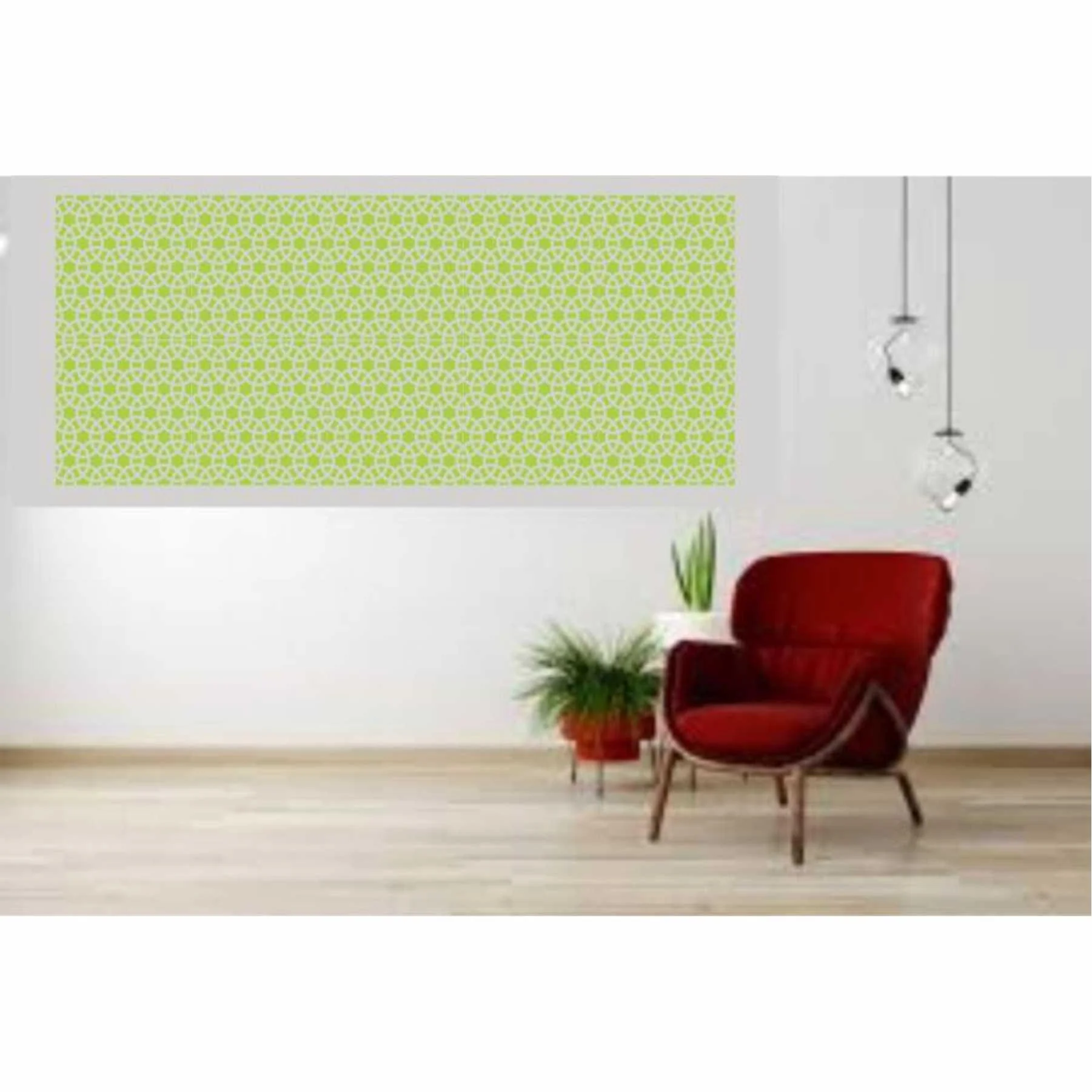 Chainmail Pattern  Moroccan Fabric Reusable Stencil For Canvas And Wall Painting.ID#208E - Image 5