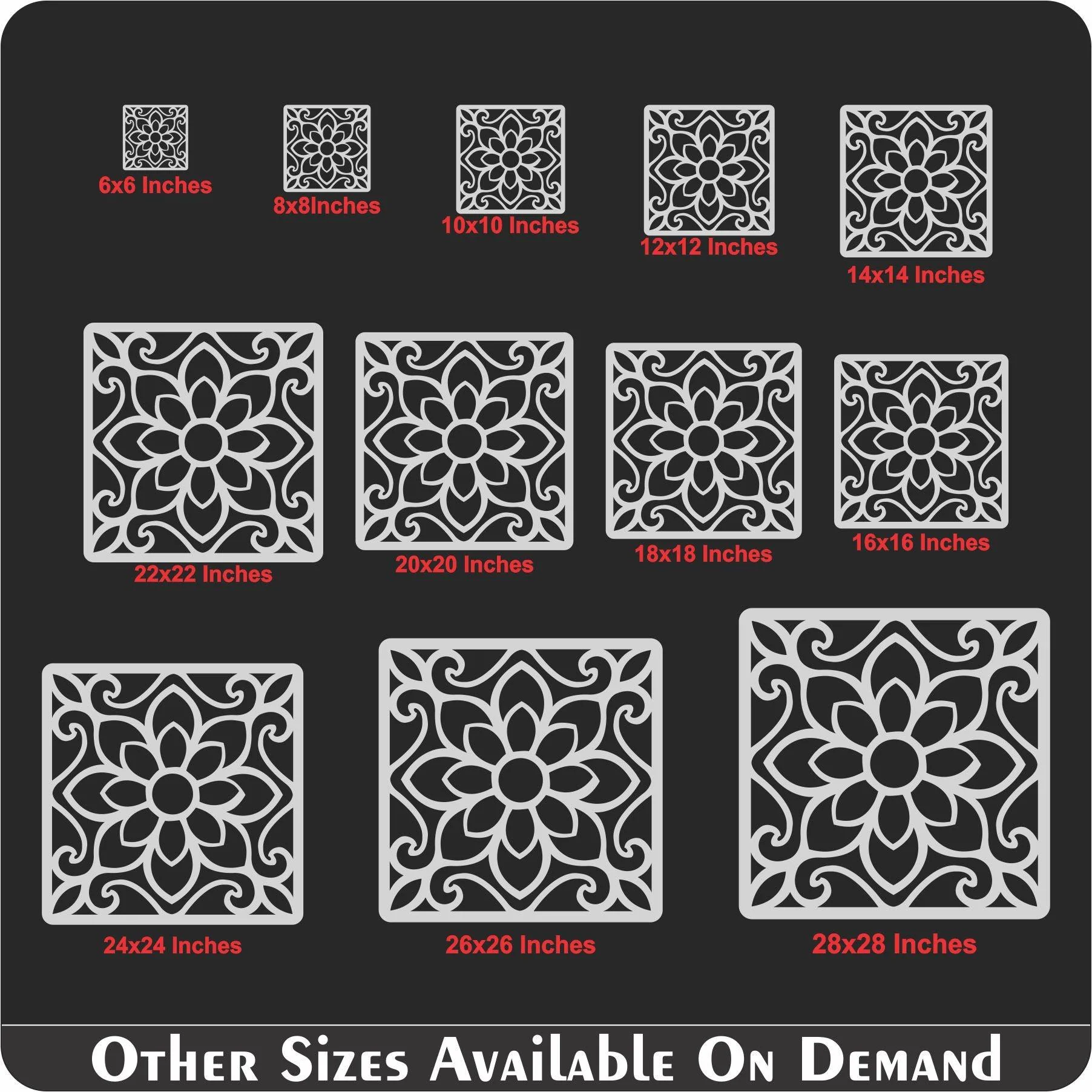 Floor Tile Pattern Reusable Stencil For Canvas And Wall Painting.ID#201 - Image 7