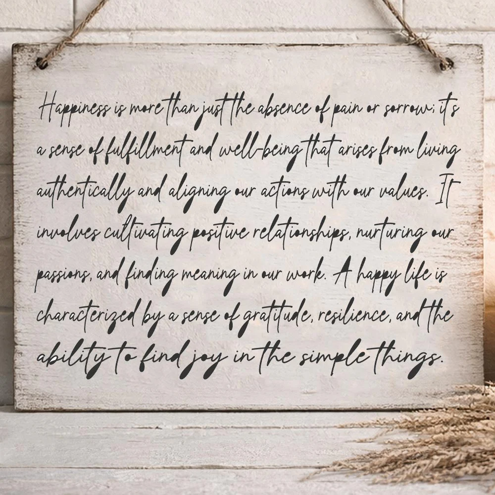 Inspirational Happiness Quote Calligraphy Stencil for Wall, Wood & Canvas Art β Motivational Text Design β ID# 695 - Image 6