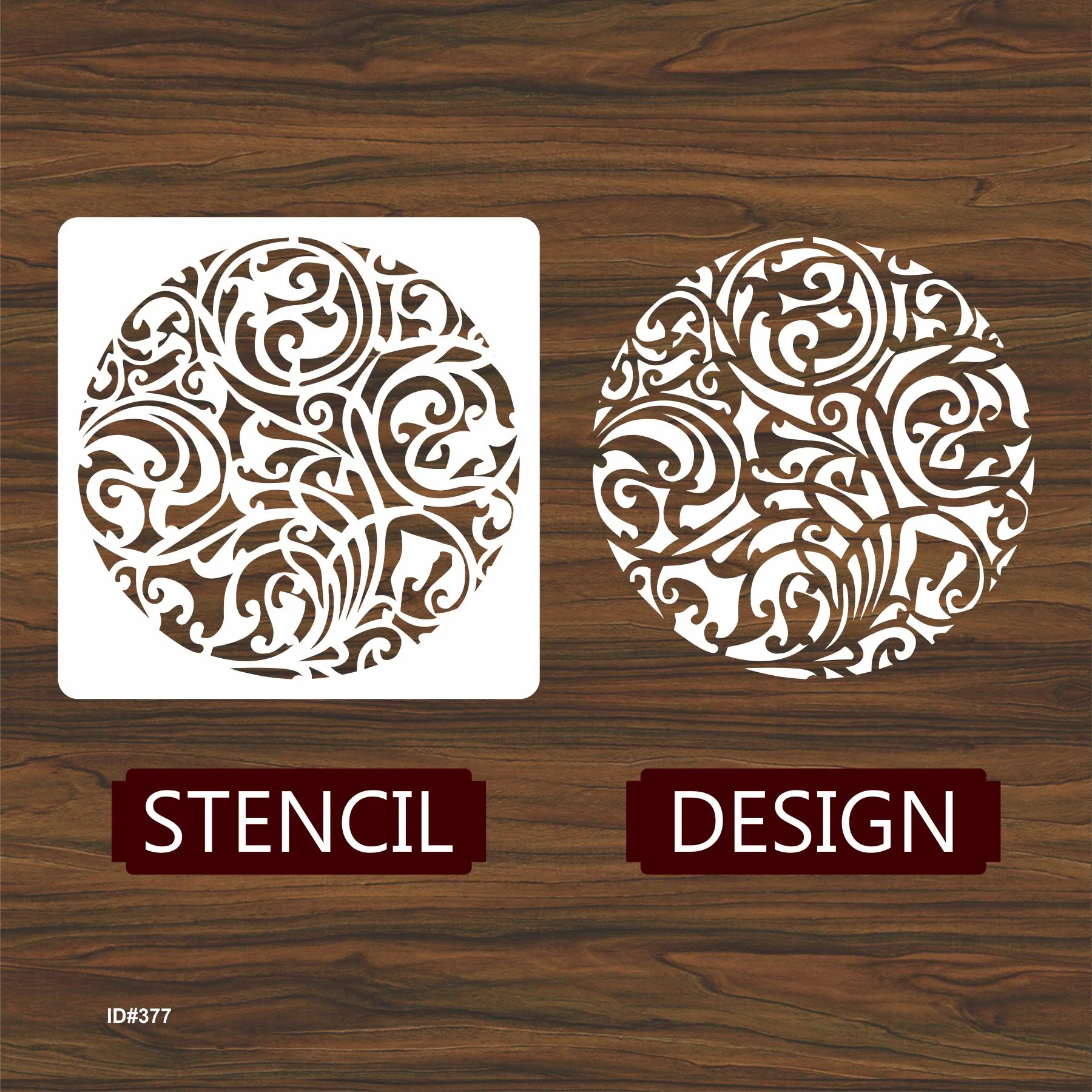 Mandala Pattern Stencil  Reusable Stencil For Canvas And Wall Painting.ID# 377 - Image 3