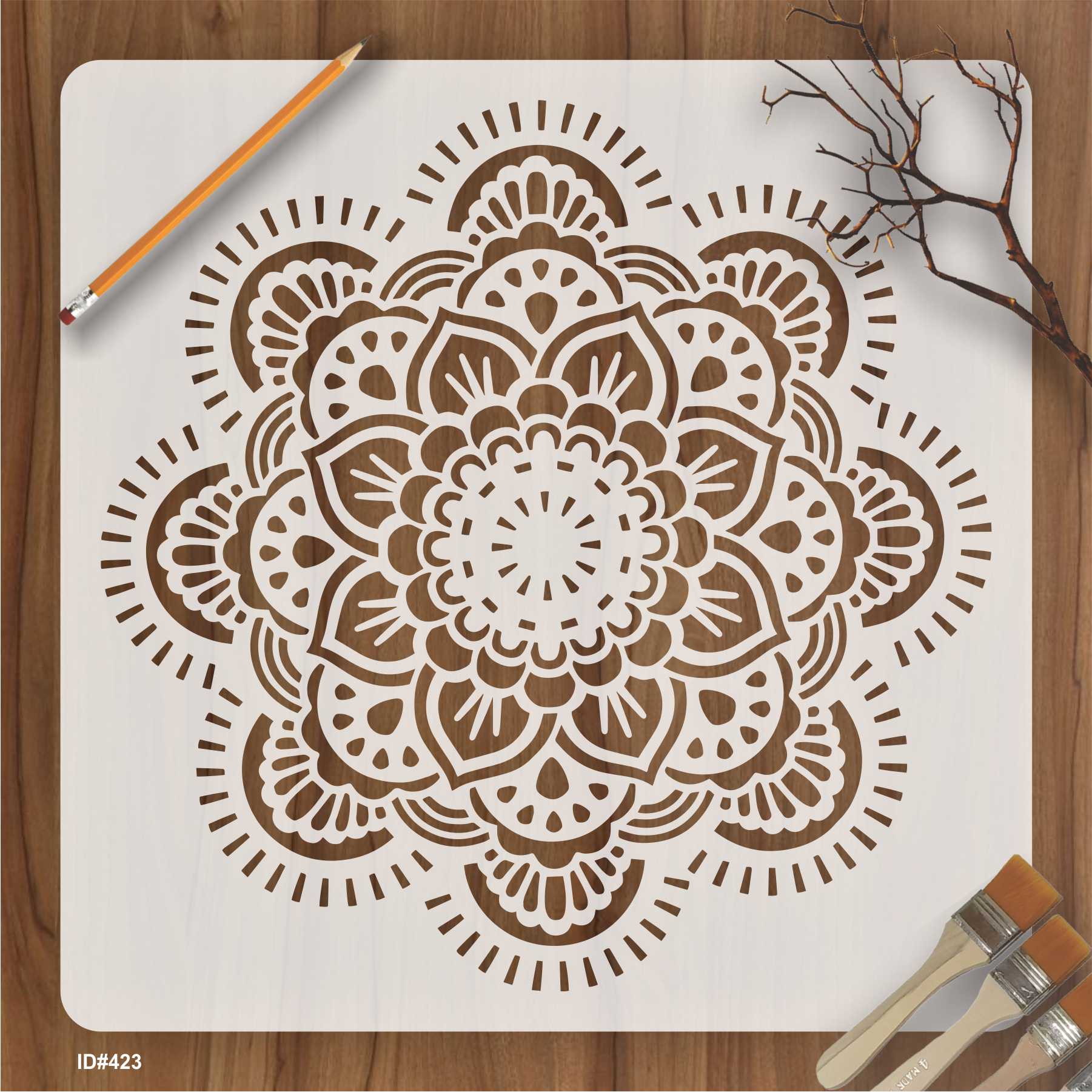 Mandela Design stencil for Wall Decor Reusable Stencil For Canvas And Wall Painting.ID# 423