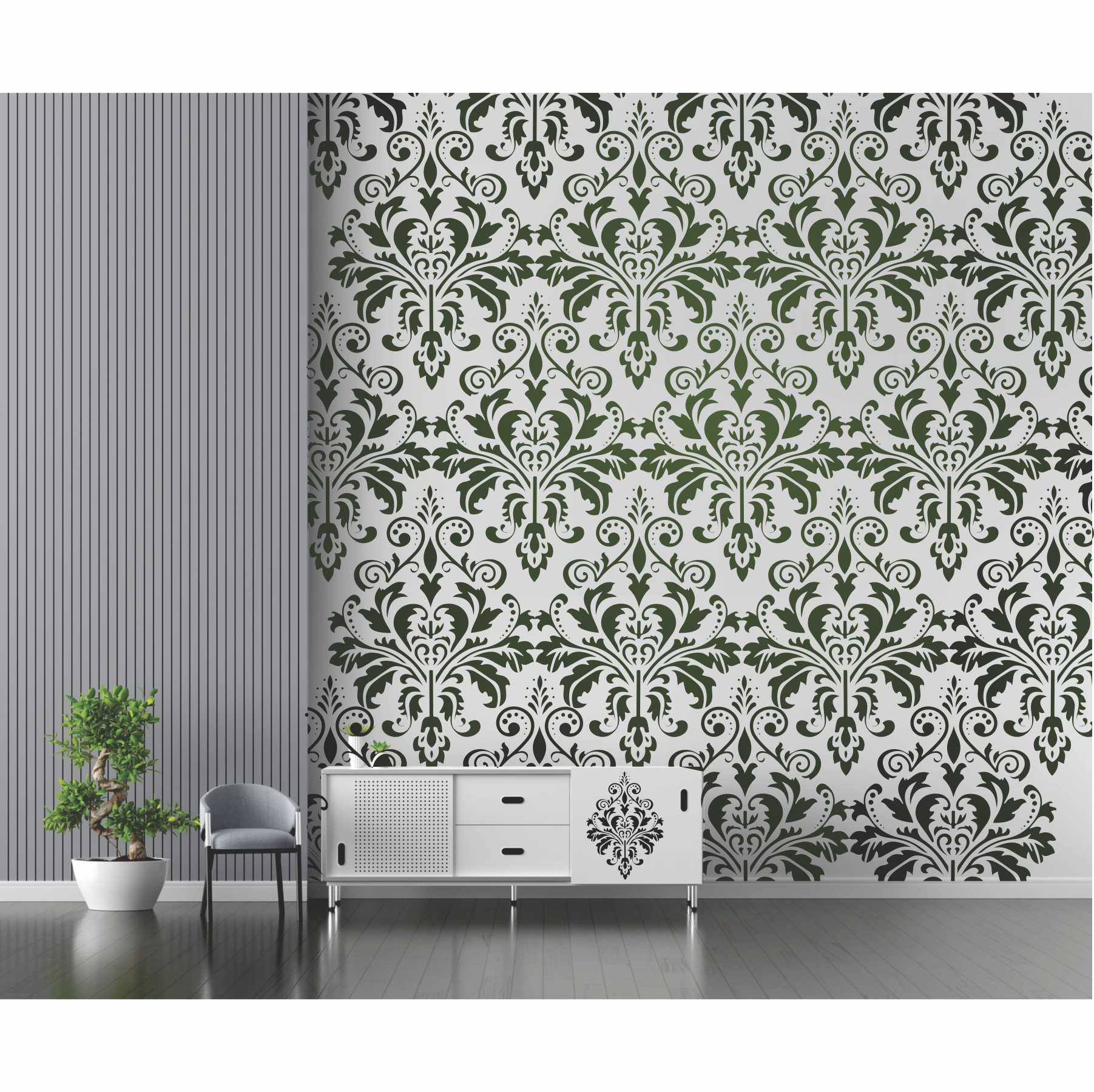 Motif  Reusable Stencil Sheetsfor Canvas and wall painting.ID#76 - Image 5