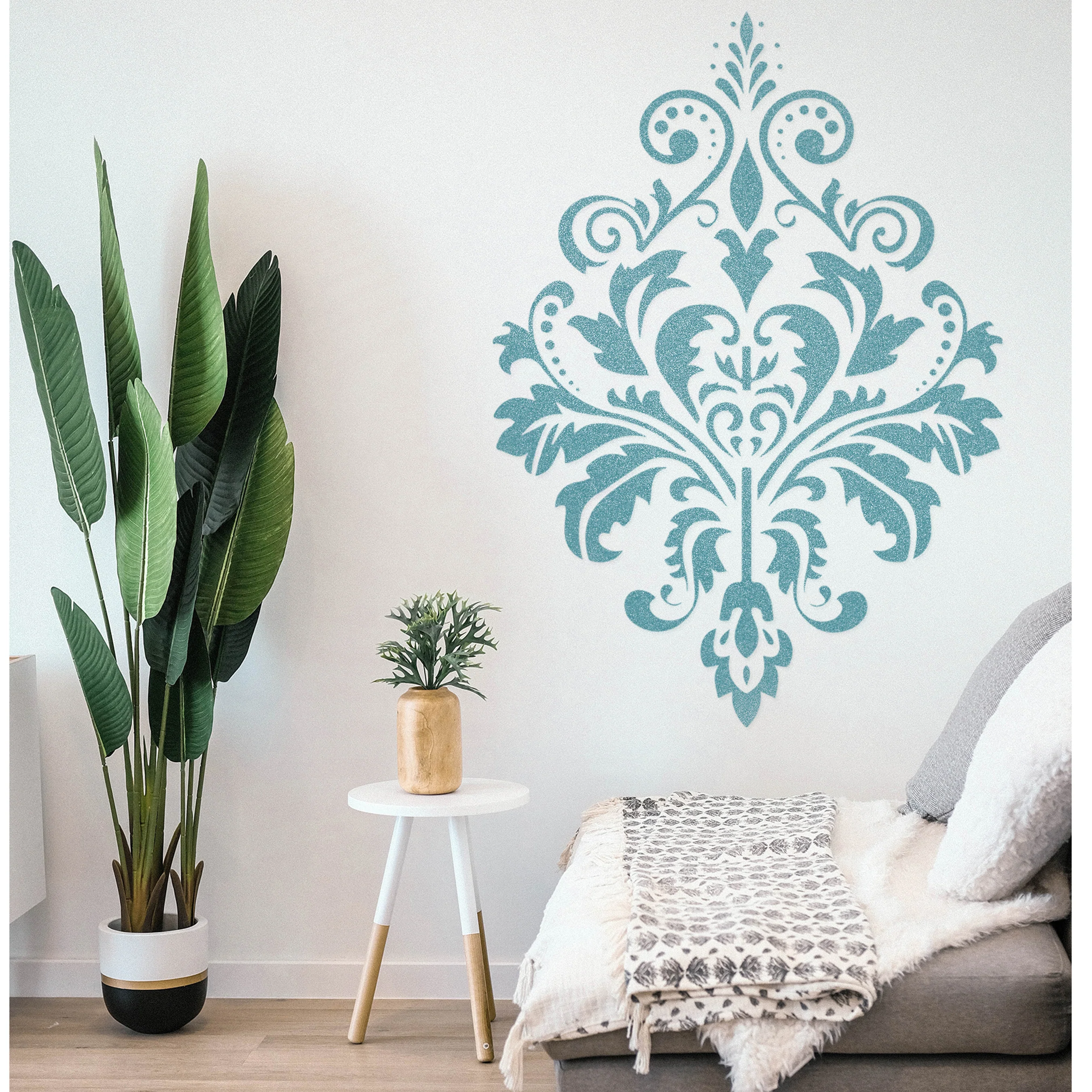 Motif  Reusable Stencil Sheetsfor Canvas and wall painting.ID#76 - Image 6