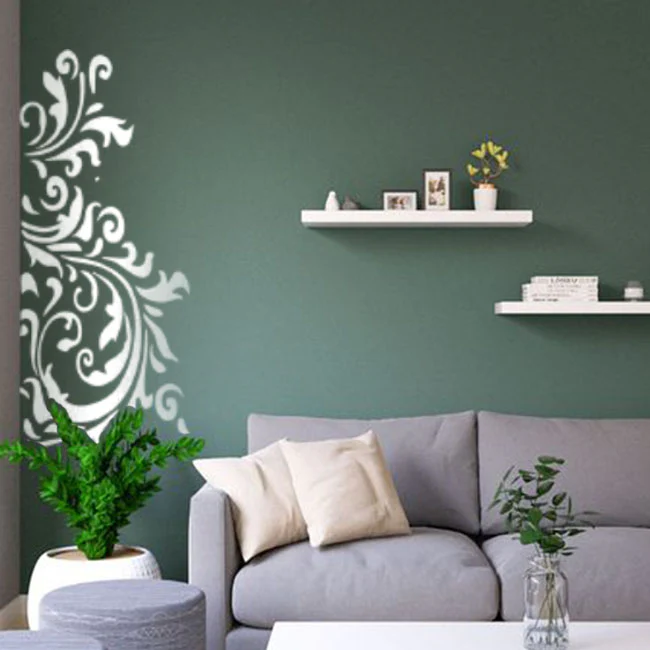 Floral Reusable Stencil for Canvas and wall painting Floral Reusable Stencil.ID#03 - Image 8
